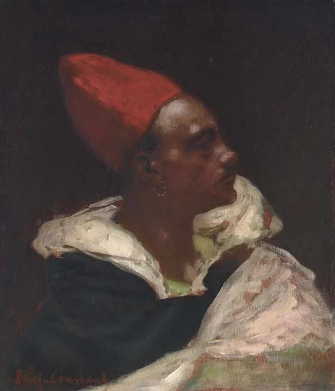 Jean - Joseph Benjamin, Constant, 130, Profilo di un uomo nubiano